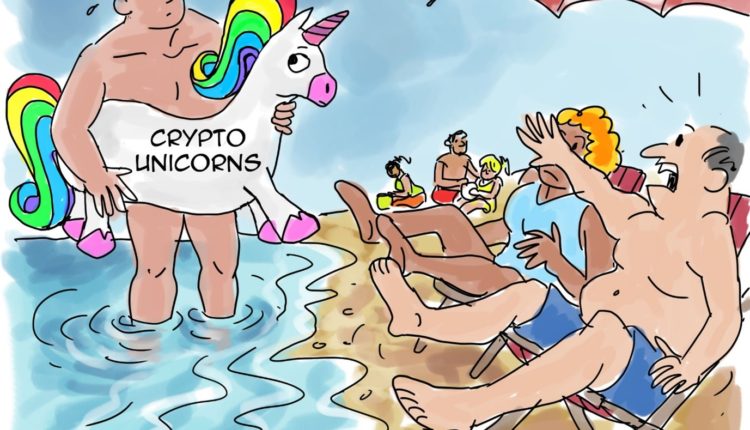 Cartoon Swimming Naked FinTech Futures TheVentureCation